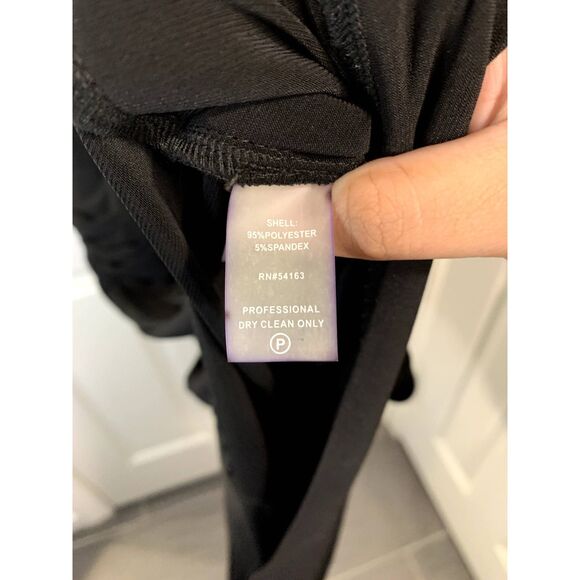 Calvin Klein Black Halter Dress Gold Metal Neck Ring Size 6 - NWT - Picture 8 of 8